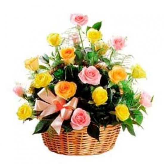 Assorted Flowers Basket