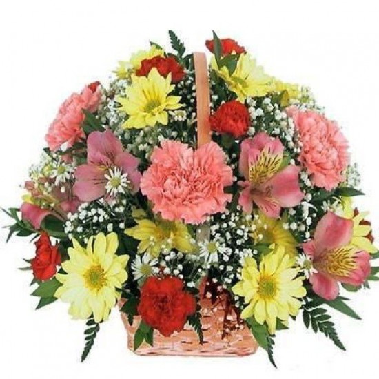 Mixed Flowers Basket